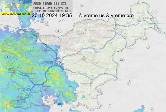 Radarska karta padavin