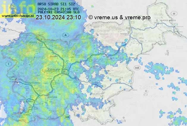 Radarska karta padavin