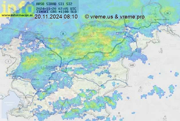 Radarska karta padavin