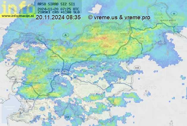 Radarska karta padavin