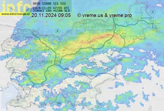 Radarska karta padavin