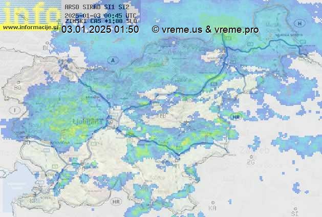 Radarska karta padavin