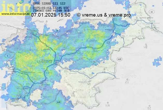 Radarska karta padavin