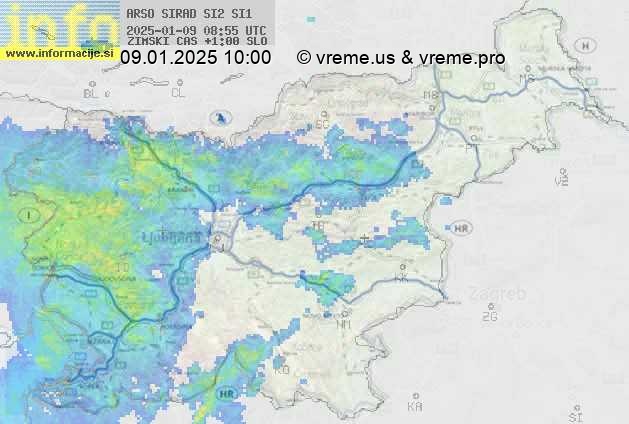 Radarska karta padavin