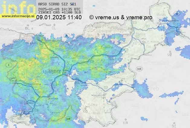 Radarska karta padavin