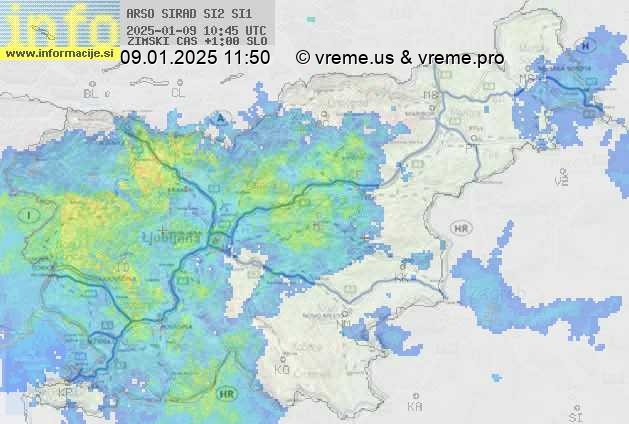 Radarska karta padavin