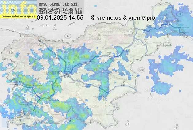 Radarska karta padavin