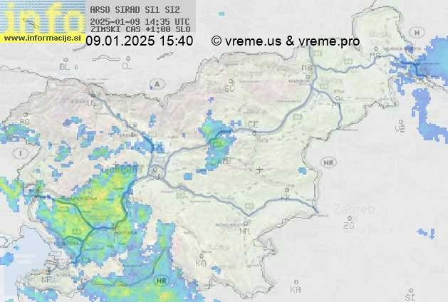 Radarska karta padavin