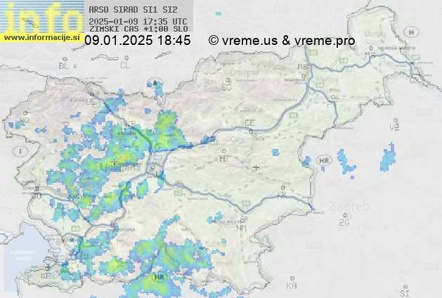 Radarska karta padavin