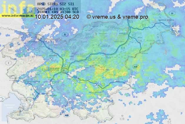 Radarska karta padavin