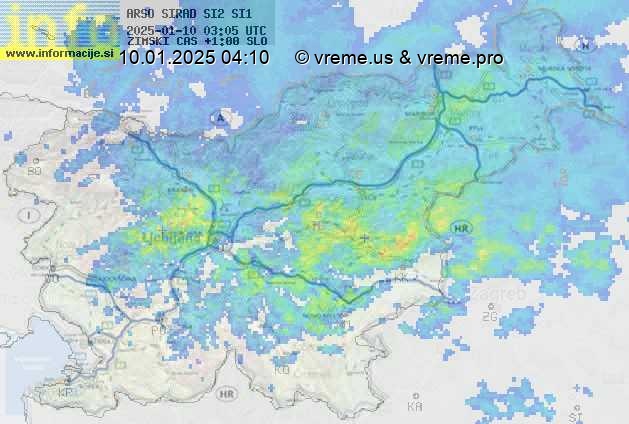 Radarska karta padavin