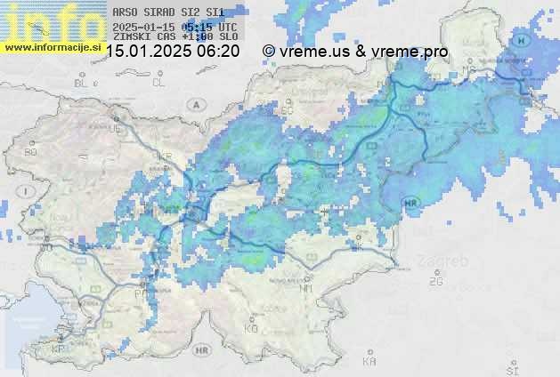 Radarska karta padavin