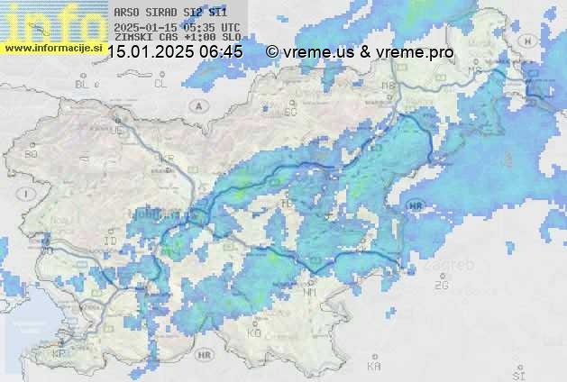 Radarska karta padavin