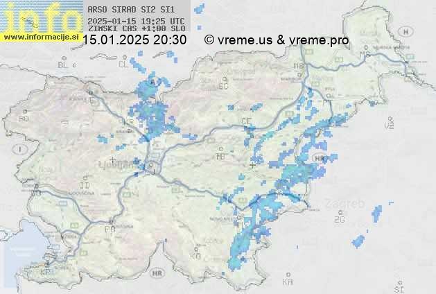 Radarska karta padavin