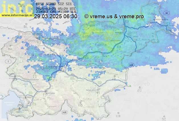 Radarska karta padavin