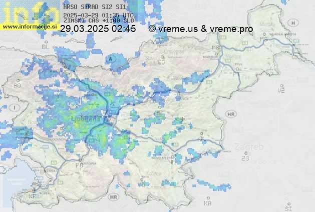 Radarska karta padavin