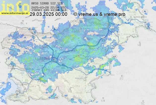 Radarska karta padavin