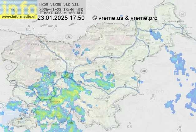 Radarska karta padavin