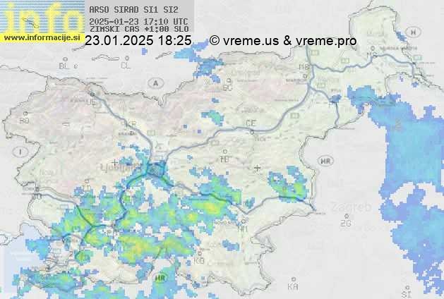 Radarska karta padavin