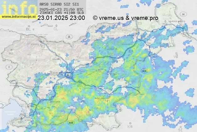 Radarska karta padavin