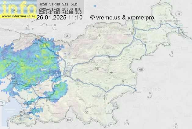 Radarska karta padavin