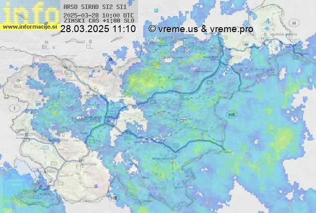 Radarska karta padavin