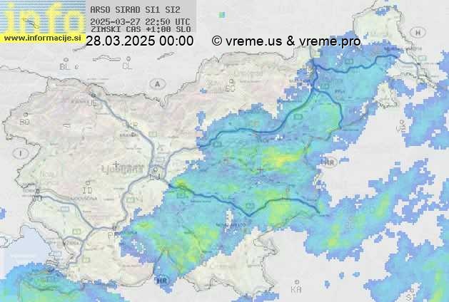 Radarska karta padavin