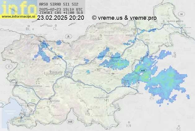 Radarska karta padavin