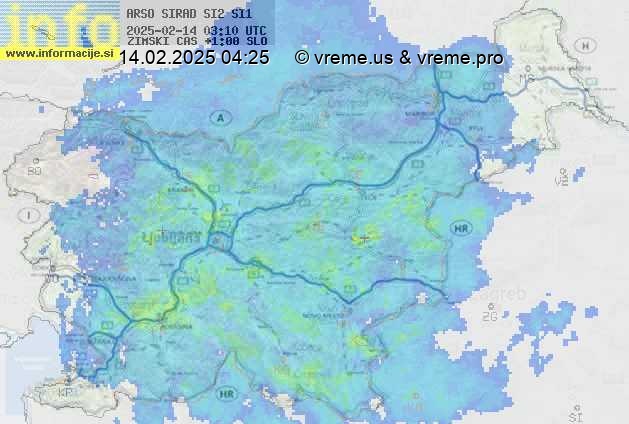 Radarska karta padavin