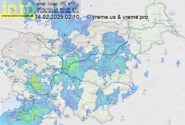 Radarska karta padavin