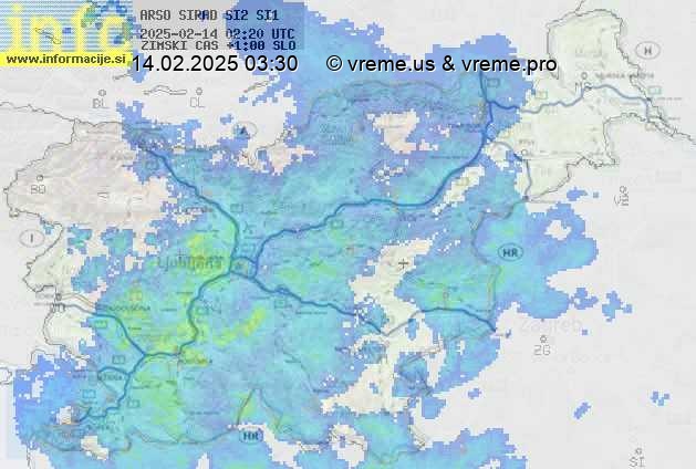 Radarska karta padavin