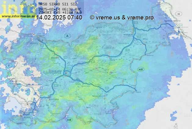 Radarska karta padavin