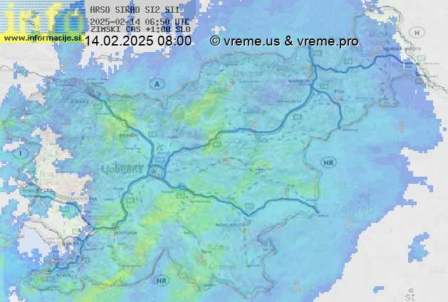 Radarska karta padavin