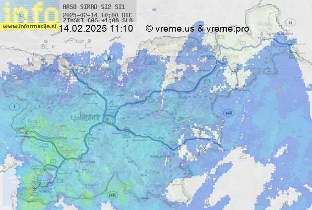 Radarska karta padavin