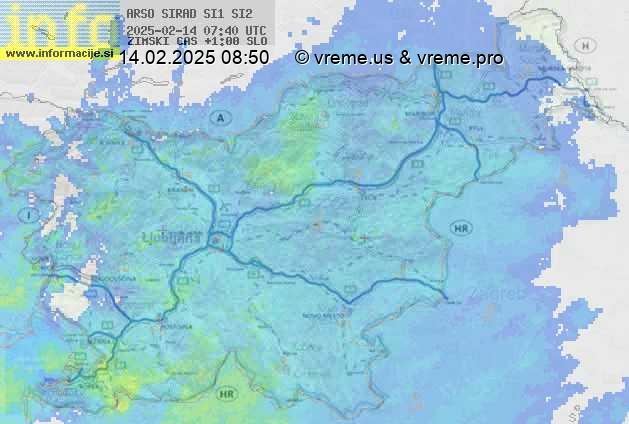 Radarska karta padavin