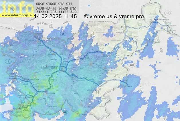 Radarska karta padavin