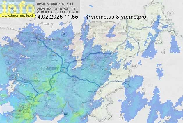 Radarska karta padavin