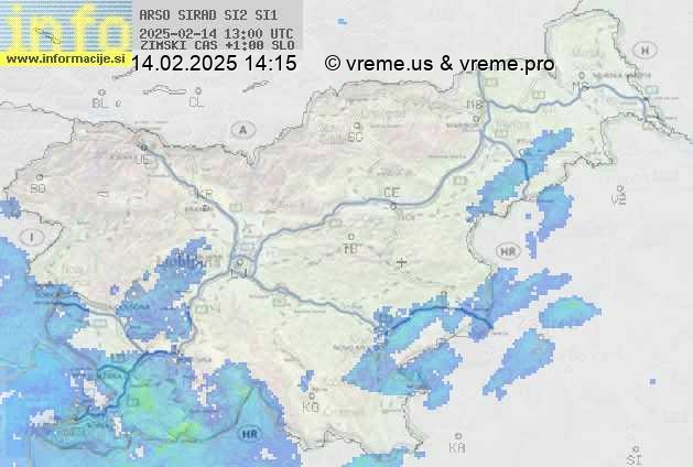 Radarska karta padavin