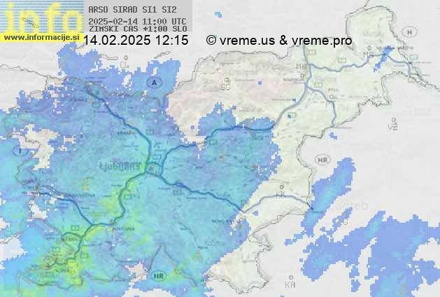 Radarska karta padavin