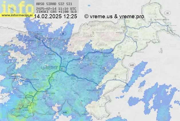 Radarska karta padavin