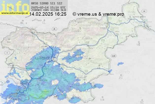 Radarska karta padavin