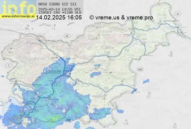 Radarska karta padavin