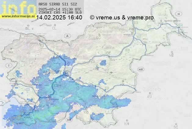 Radarska karta padavin