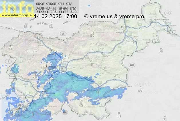 Radarska karta padavin