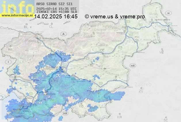 Radarska karta padavin