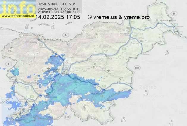 Radarska karta padavin