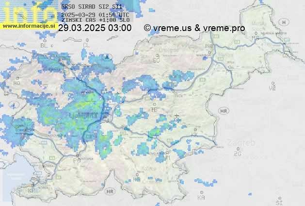 Radarska karta padavin