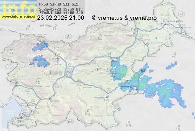 Radarska karta padavin