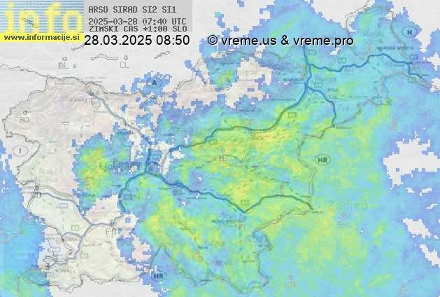 Radarska karta padavin