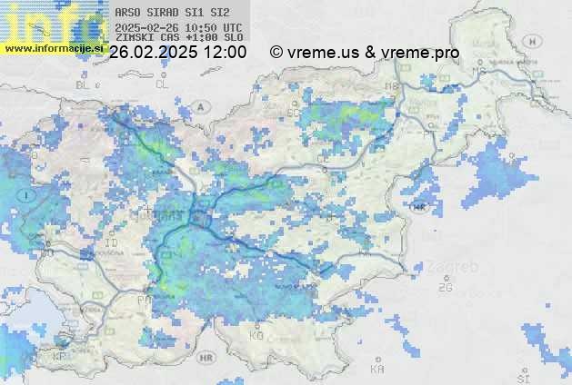 Radarska karta padavin